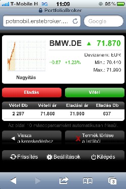 Német és osztrák részvények a Portfolio MobilTőzsdén!