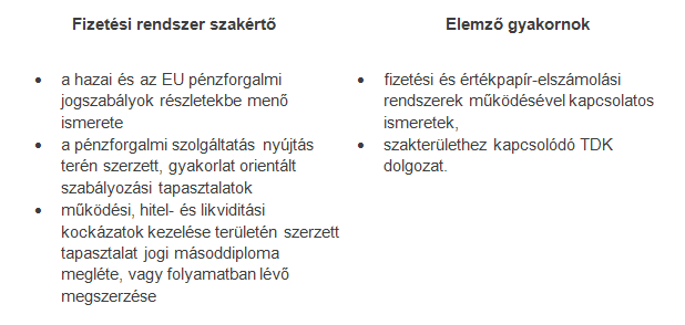 Az MNB fizetési rendszer szakértőt / elemző gyakornokot keres
