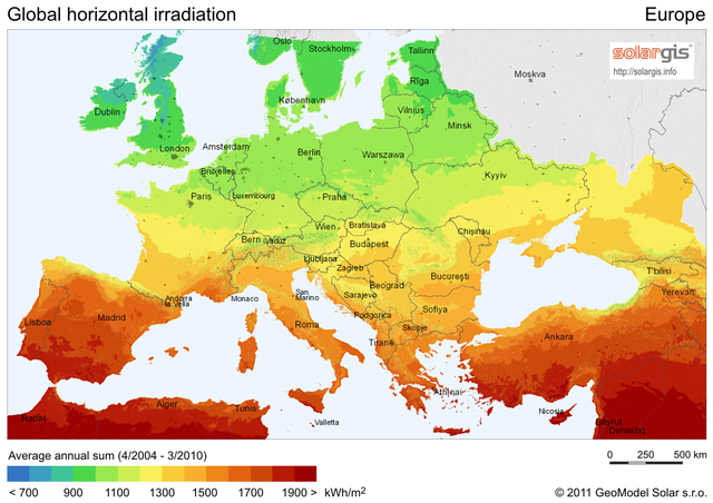 Tarol a napenergia a világban