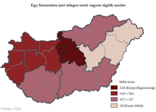 Egyetlen ábrán a szegények és a gazdagok Magyarországa