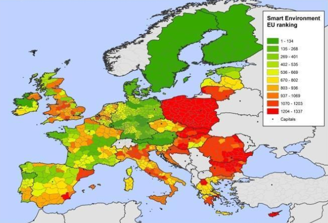 Térképen Európa legokosabb városai