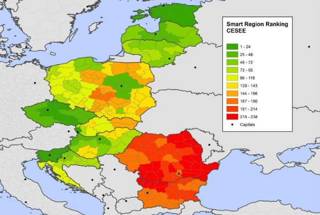 Térképen Európa legokosabb városai