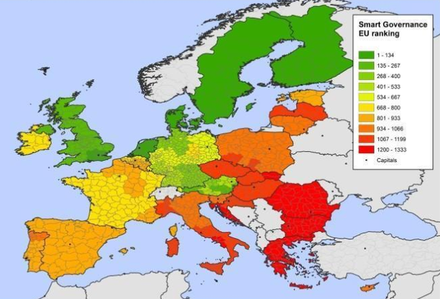 Térképen Európa legokosabb városai