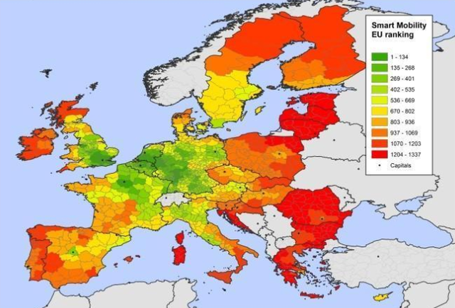 Térképen Európa legokosabb városai