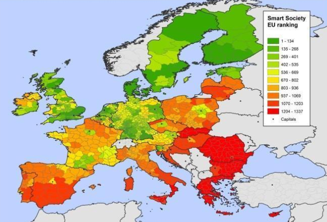 Térképen Európa legokosabb városai