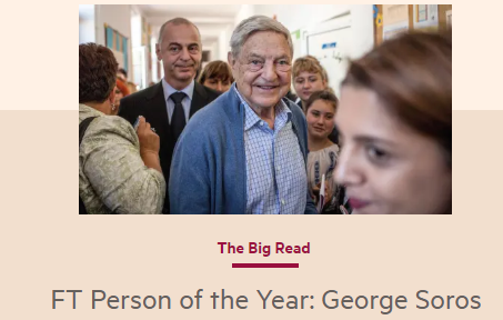 Financial Times: Soros György az év embere