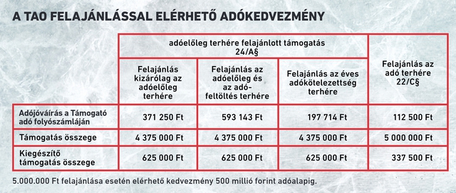 A magyar jégkorong fejlődik: miért éri meg nekik felajánlani a TAO-t?