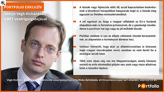 Mi készül a magyar tőzsdén? A BÉT vezérigazgatója elmondja