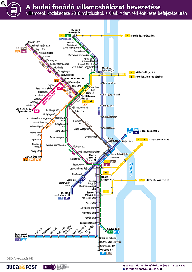 Jövő szombattól teljesen megváltozik Buda közlekedése