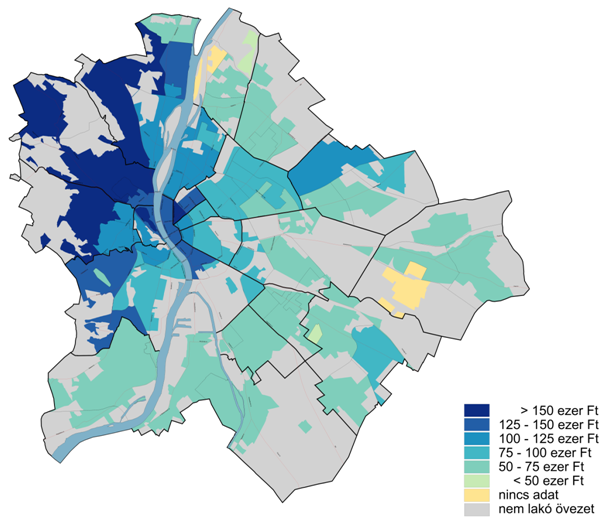 ingatlan térkép budapest Megjött a legfrissebb lista a budapesti bérleti díjakról  ingatlan térkép budapest