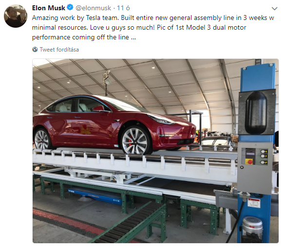 Ilyen az, amikor Elon Musk szerelmet vall, és egy képpel kedveskedik