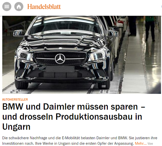Brutális hír szivárgott ki a német sajtóban: veszélyben a magyar autógyárak?