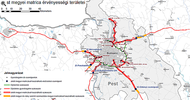 budapest autópálya térkép Megérkeztek a fontos térképek a megyei matricákhoz! | PORTFOLIO.HU budapest autópálya térkép